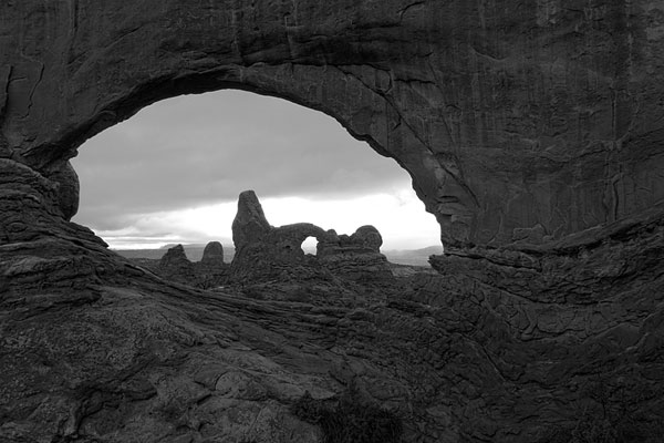 Turret Arch through North Window, Arches National Park, Utah